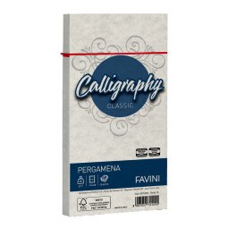 Busta Calligraphy Pergamena - 110 x 220 mm - 90 gr - perla 10 - Favini - conf. 25 pezzi