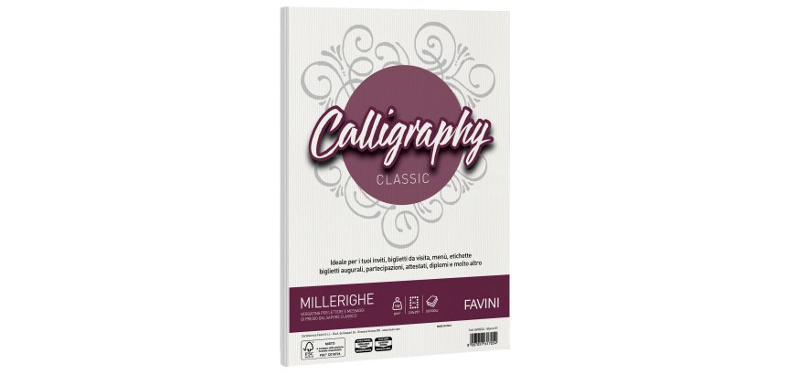 Favini Millerighe Calligraphy printing paper A4 (210x297 mm) 50 sheets White