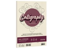 Carta Calligraphy Millerighe - A4 - 100 gr - avorio 02 - Favini - conf. 50 fogli