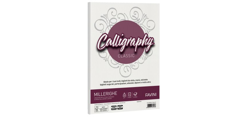 Favini Millerighe Calligraphy printing paper A4 (210x297 mm) 50 sheets White