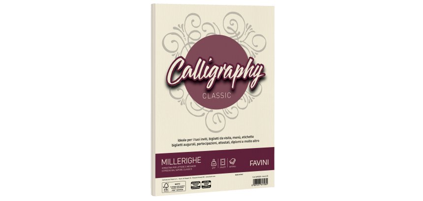 Favini Millerighe Calligraphy printing paper A4 (210x297 mm) 50 sheets Ivory