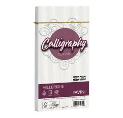 Favini Millerighe Calligraphy envelope DL (110 x 220 mm) White 25 pc(s)