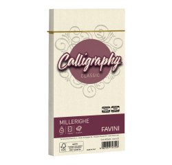 Favini Millerighe Calligraphy envelope DL (110 x 220 mm) Ivory 25 pc(s)