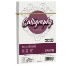 Busta Calligraphy Millerighe - 120 x 180 mm - 100 gr - bianco 01 - Favini - conf. 25 pezzi