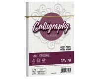 Busta Calligraphy Millerighe - 120 x 180 mm - 100 gr - bianco 01 - Favini - conf. 25 pezzi