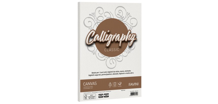 Favini Canvas Calligraphy printing paper A4 (210x297 mm) 50 sheets White