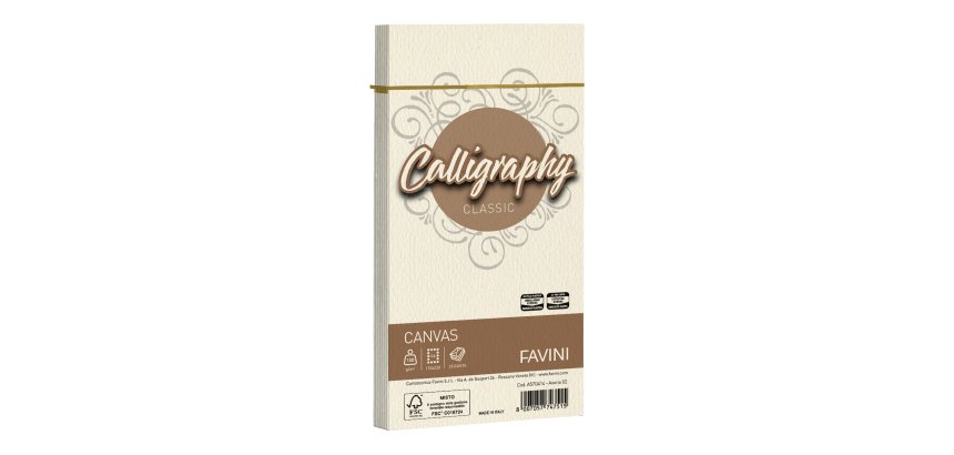 Favini Canvas Calligraphy envelope DL (110 x 220 mm) Ivory 25 pc(s)