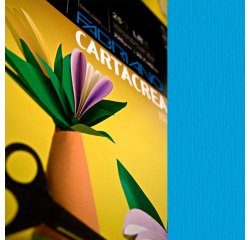 Cartoncino CartaCrea - 35x50cm - 220gr - azzurro - Fabriano - conf. 10 pezzi