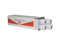 Carta JP One P.90M - per plotter inkjet - 625 mm x 50 mt - 90 gr - opaca - bianco - As Marri