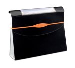Portadocumenti a soffietto Optima - 13 tasche - 23 x 33 cm - PP- nero - Rexel