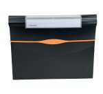 Portadocumenti a soffietto Optima - 13 tasche - 23 x 33 cm - PP- nero - Rexel