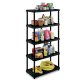 Scaffale 4080/5 - 5 ripiani - 80 x 40 x 173,4 cm - PPL - nero - Terry