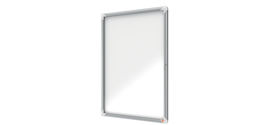 Bacheca per esterni - fondo magnetico bianco - 9 fogli A4 - verticale - Nobo