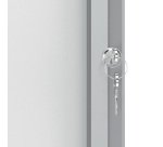 Bacheca per interni - fondo magnetico bianco - 4 fogli A4 - verticale - Nobo