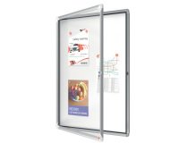 Bacheca per interni - fondo magnetico bianco - 9 fogli A4 - verticale - Nobo