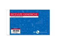 Blocco ricevute generiche - 2 copie autoricalcanti - 10 x 17cm - 50 fogli - BM