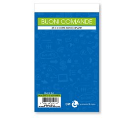 Blocco comande - 25 fogli 2 copie autoricalcanti - 10 x 17cm - BM