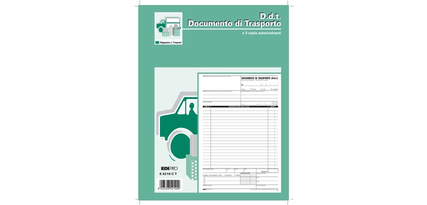Blocco DDT - 33 fogli 3 copie autoricalcanti - 29,7 x 22cm - Edipro