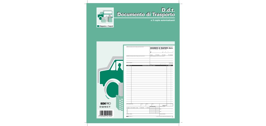 Blocco DDT - 33 fogli 3 copie autoricalcanti - 29,7 x 22cm - Edipro