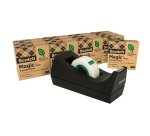 Dispenser C38 - per nastri 33 m - 14 rotoli Scotch Magic 900 inclusi - nero - Scotch