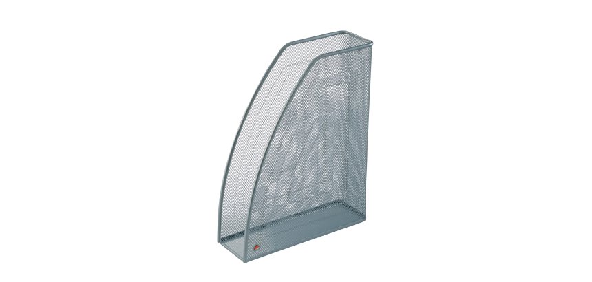 Portariviste Mesh - 26 x 8 x 33,5 cm - rete metallica - argento - Alba