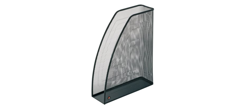 Portariviste Mesh - 26 x 8 x 33,5 cm - rete metallica - nero - Alba