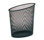 Cestino gettacarte Mesh - 18 L - rete metallica - nero - Alba