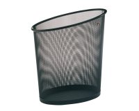 Cestino gettacarte Mesh - 18 L - rete metallica - nero - Alba