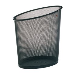 Cestino gettacarte Mesh - 18 L - rete metallica - nero - Alba