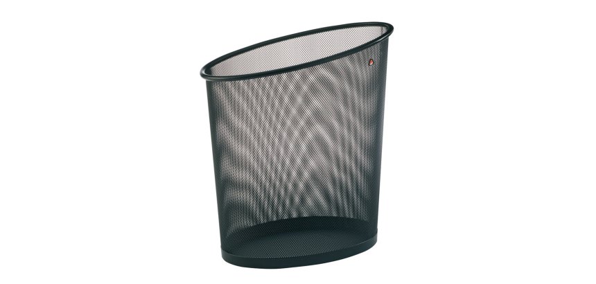 Cestino gettacarte Mesh - 18 L - rete metallica - nero - Alba
