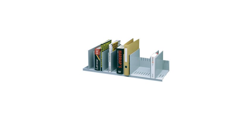 Portariviste - 10 separatori mobili - 80,2 x 27,5 x 21 cm - grigio - Paperflow