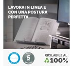 Leggio Booklift - formato A4 - silver - Fellowes