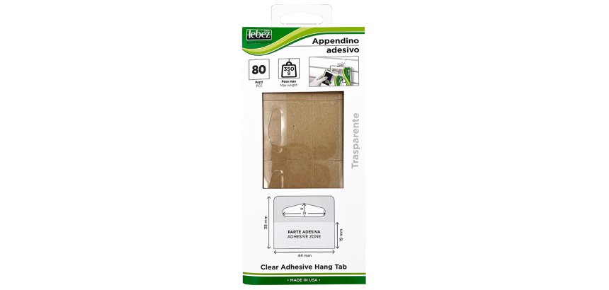 Appendicartello adesivo - 4,5x4,5cm - 80 pezzi - Lebez