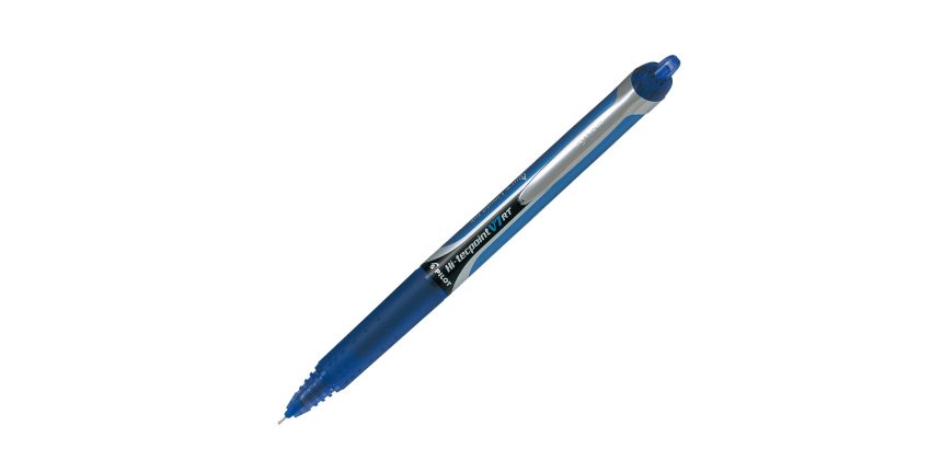 Roller a scatto Hi Tecpoint V7 RT - punta 0,7mm - blu  - Pilot