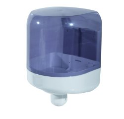 Dispenser asciugamani a spirale Prestige -  formato Maxi - 25,6x27,5x33,5 cm - bianco/azzurro trasparente - Mar Plast