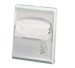 Dispenser per carta copriwater Mini - 23x5,5x29,5 cm - bianco - Mar Plast