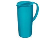 Caraffa con coperchio - 16 x 10,5 x 22,5 cm - PPL - 1,2 L - blu - Rotho