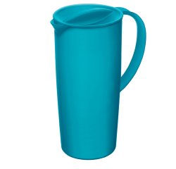 Caraffa con coperchio - 16 x 10,5 x 22,5 cm - PPL - 1,2 L - blu - Rotho
