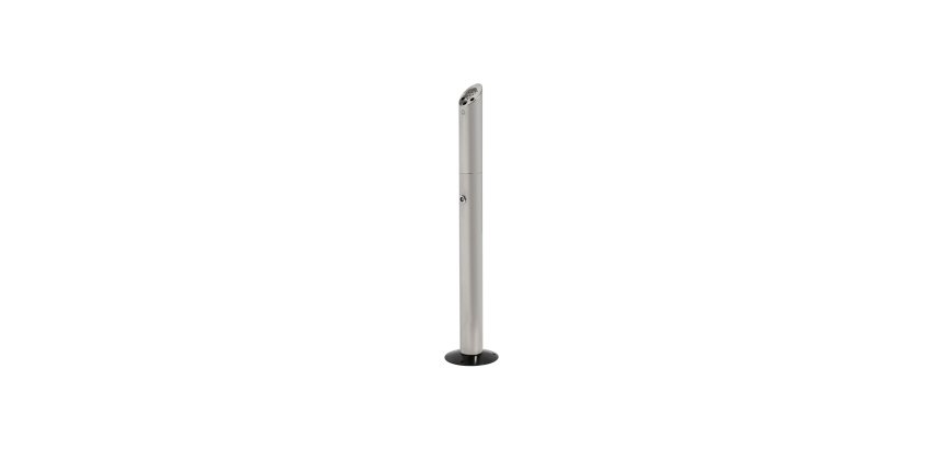 Portacenere da terra - da esterno - diametro 18 cm - H 90 cm - acciaio inox - Studio T