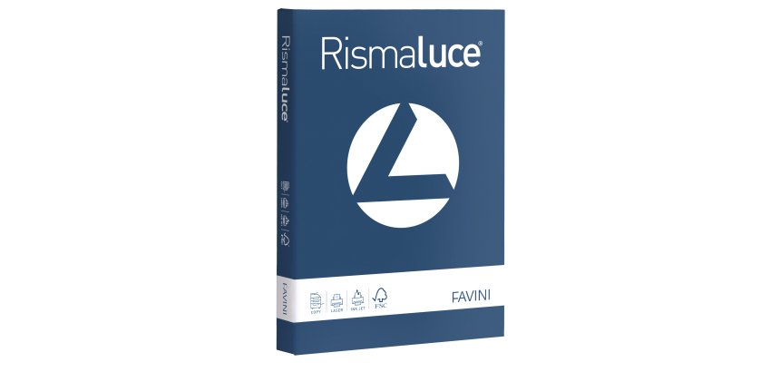 Carta Rismaluce - A4 - 200 gr - blu prussia 62 - Favini - conf. 125 fogli