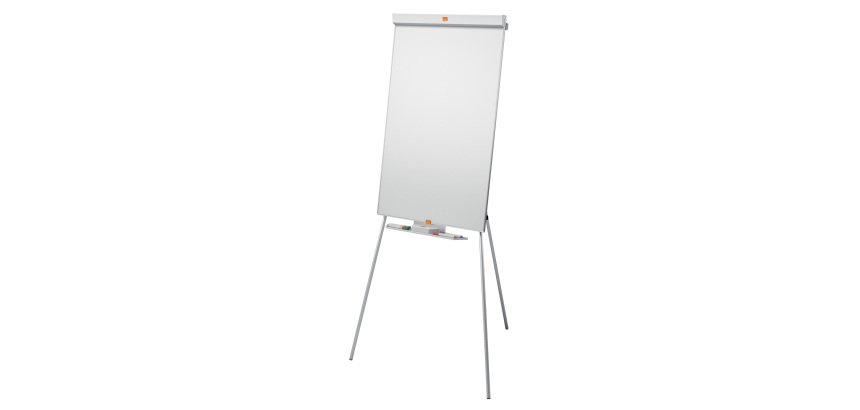 Lavagna portablocco Classic su treppiede - 100 x 67,5 cm - bianco - Nobo