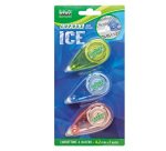 Correttore a nastro Mini roller  - 4,2mm x 7mt - versione Ice - Lebez - conf. 3 pezzi