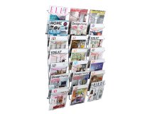 Espositore da parete - metallo - 21 tasche A4 - Alba