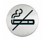 Pittogramma adesivo - Zona non fumatori - acciaio - diametro 8,3 cm - Durable