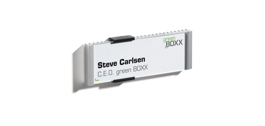 Targa per porte/pareti Info Sign - 14,9 x 5,3 cm - Durable