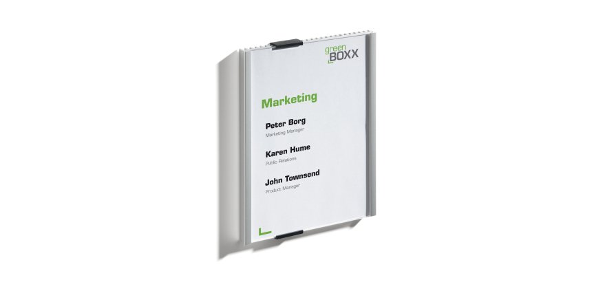 Targa per porte/pareti Info Sign - 14,9 x 21,1 cm - Durable