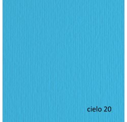 Cartoncino Elle Erre - 50 x 70 cm - 220 gr - cielo 120 - Fabriano - blister 20 fogli