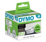 Rotolo 300 etichette LW S0929100 - 51 x 89 mm - carta - non adesiva - per badge - bianco - Dymo