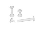 Viti sepolte - plastica - 10 mm - bianco - CWR - conf. 20 pezzi