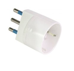 Adattatore semplice con spina 2P+T 16A - presa Schuko 16A - MKC